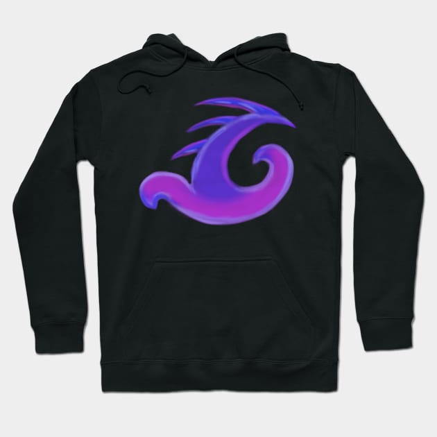 Purple spiky saves the day Hoodie by MinnieMot